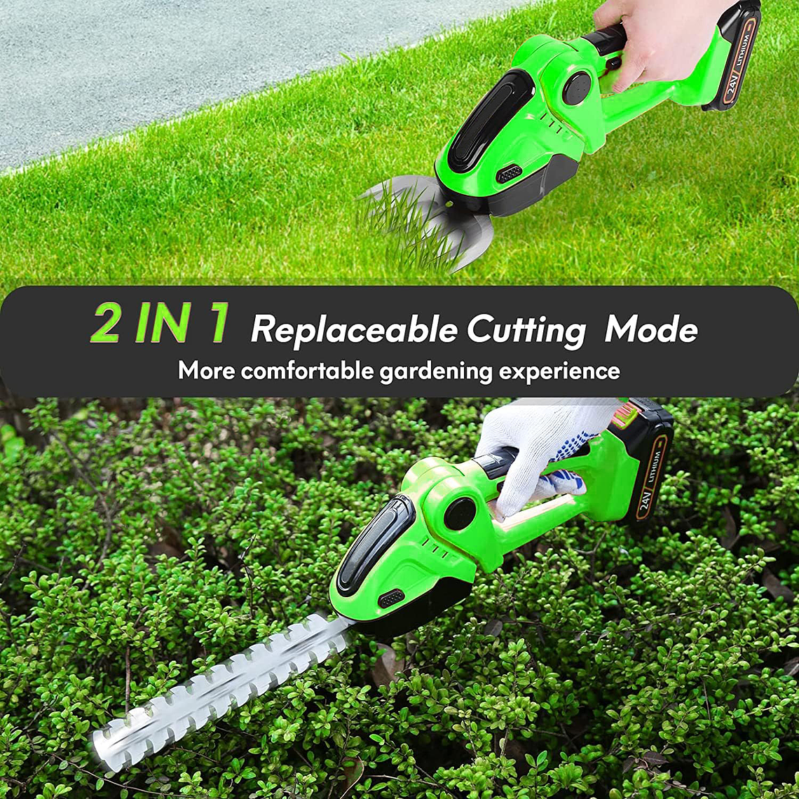 Cortadora De Setos Inalámbrica Cortacésped Electrico 2