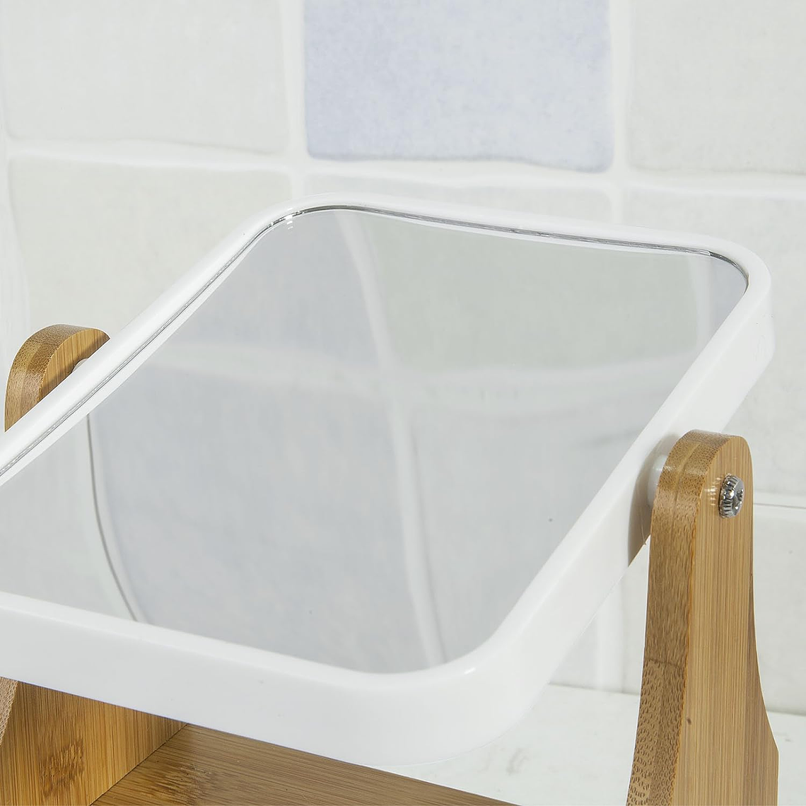 Espejo De Maquillaje Rotacion 360 Espejo De Mesa Con Cajon 3