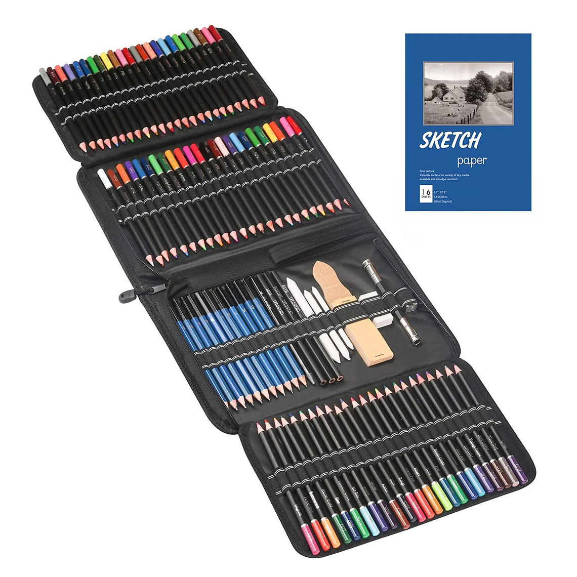 Set De Lapices 145 Pzs Estuche Profesional Arte 1