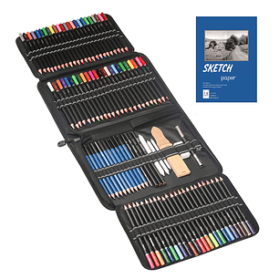 Set De Lapices 145 Pzs Estuche Profesional Arte