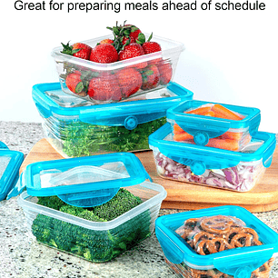 Taper Tupper Hermetico Pack 6 + Tapa Silicona Flexible