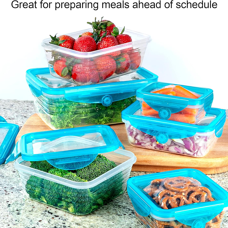 Taper Tupper Hermetico Pack 6 + Tapa Silicona Flexible 2