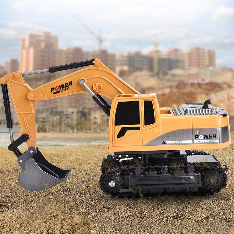 Excavadora Rc Control Remoto 1:24 Juguete Recargable 4