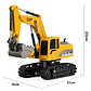 Excavadora Rc Control Remoto 1:24 Juguete Recargable - Miniatura 5