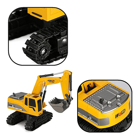 Excavadora Rc Control Remoto 1:24 Juguete Recargable