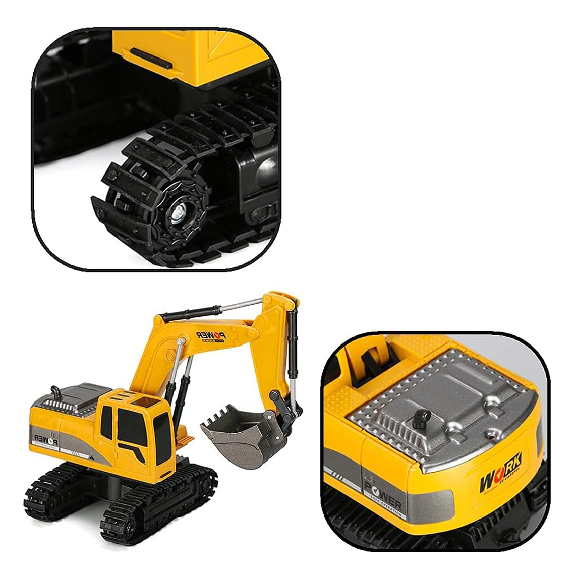 Excavadora Rc Control Remoto 1:24 Juguete Recargable 2