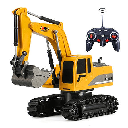 Excavadora Rc Control Remoto 1:24 Juguete Recargable