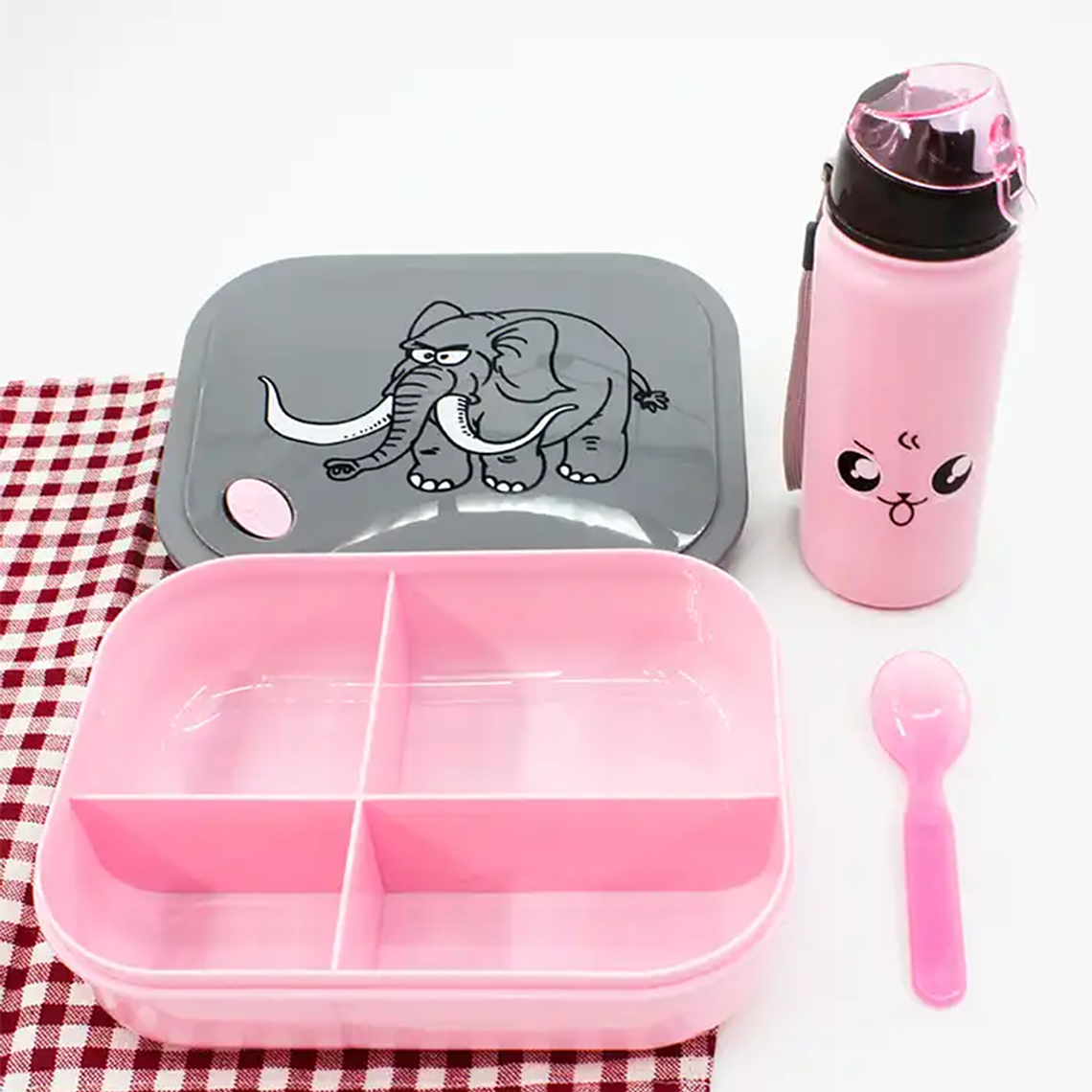Taper Lonchera Para Comida Niños + Botella 4