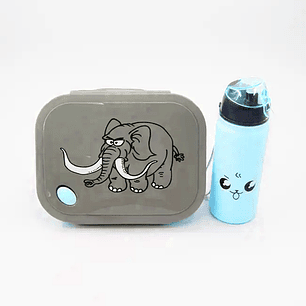 Taper Lonchera Para Comida Niños + Botella