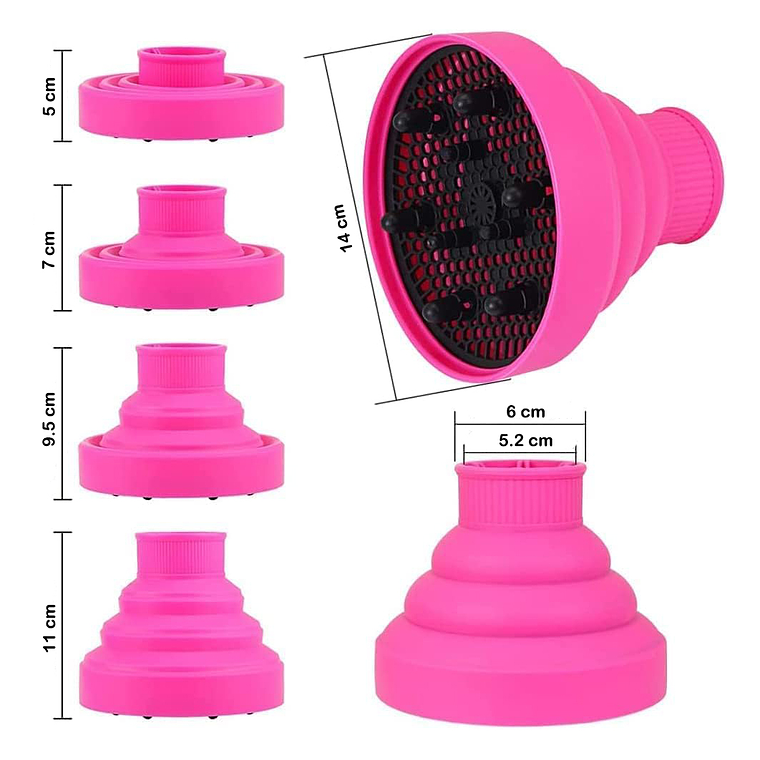 Difusor De Secador De Pelo De Silicona Plegable 5
