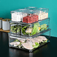 Organizador Refrigerador Cocina Set 7 Contenedores Con Tapa - Miniatura 5