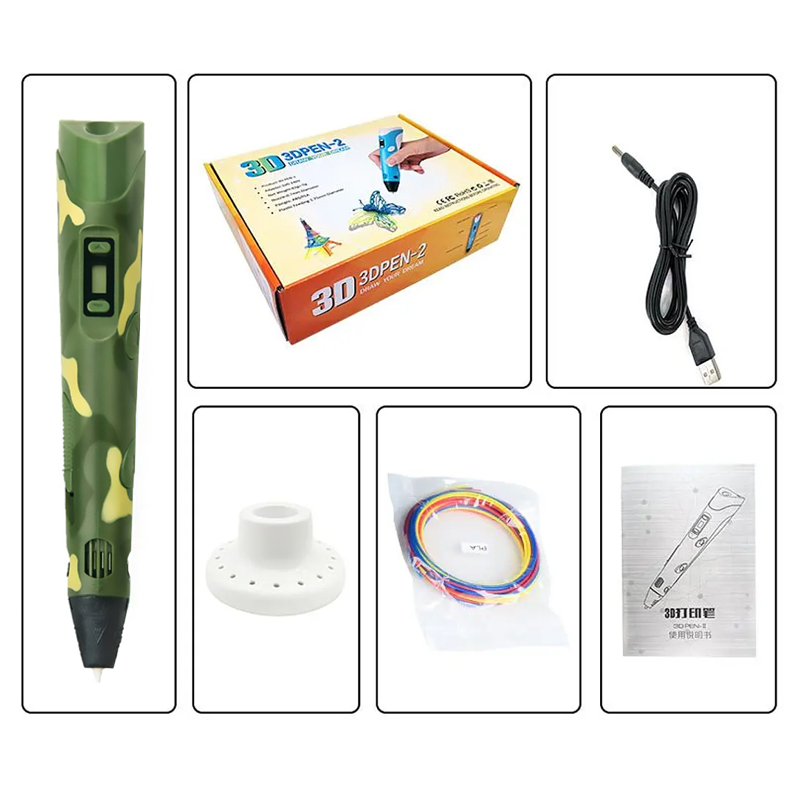 Bolígrafo Lapiz Impresora 3d Con Pantalla + Insumos 7