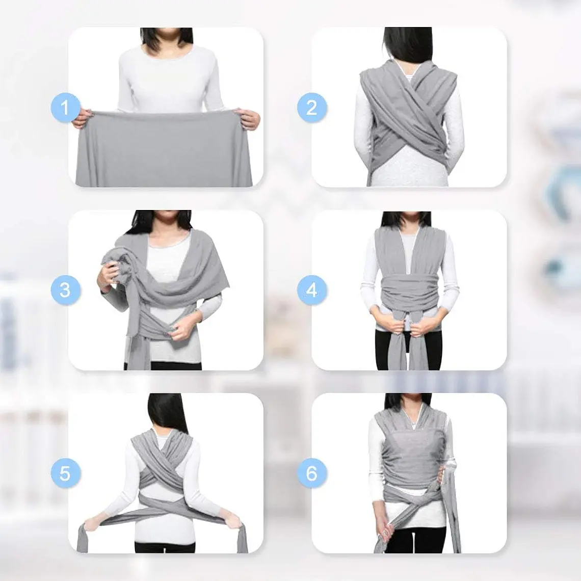 Fulares Portabebés Ergonómicos Desde Recién Nacidos A 18 Kg 3