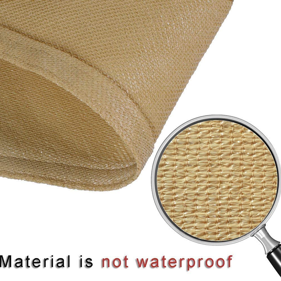 Carpa Vela Malla Sombra Triangular 3.5mx3.5mx3.5m 3