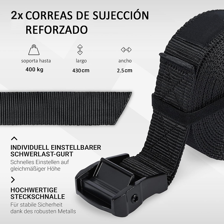 Anillas Olimpicas Fitness Calistenia Correa + Hebillas 2