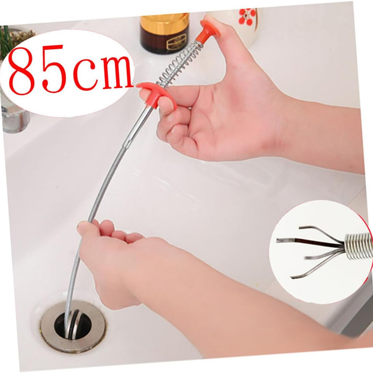 Gancho Destapa Tubería Cañería Drenaje Cocina Ducha Desagüe 3