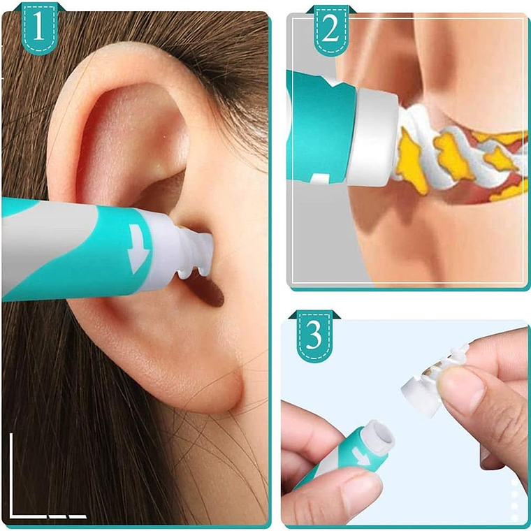 Kit De Limpieza Para Orejas 16 Puntas Blandas Limpiador Oido 4