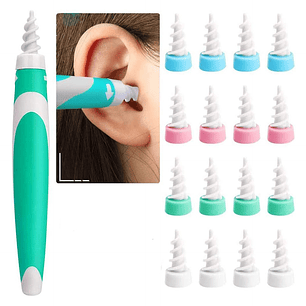 Kit De Limpieza Para Orejas 16 Puntas Blandas Limpiador Oido
