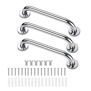 Pack X3 Manillas Agarraderas Barra Seguridad Baño Ducha