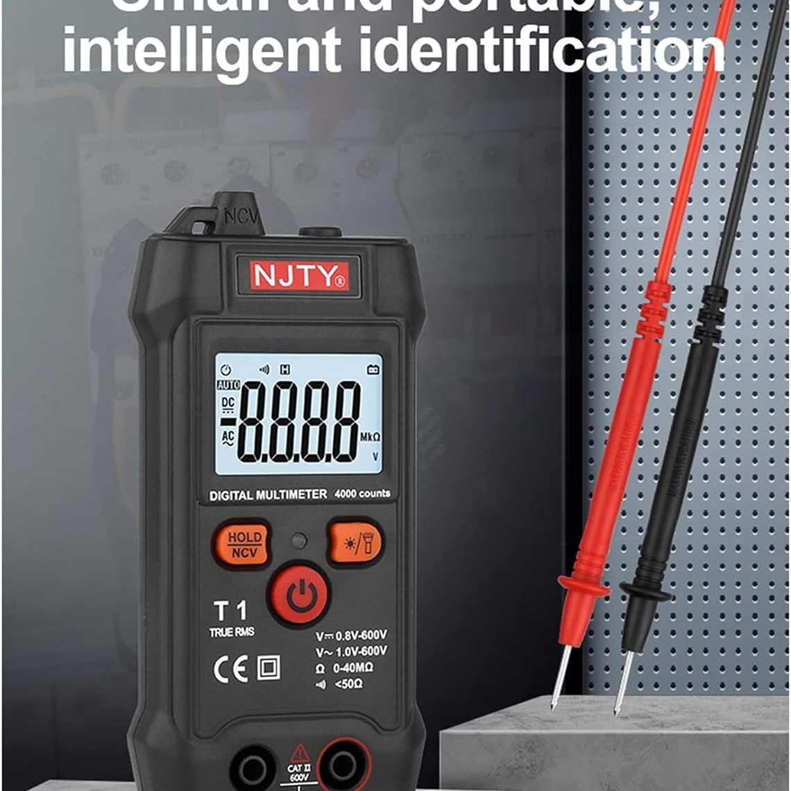 Tester Digital Inteligente Amperaje Voltaje Ohms 600v Ac Dc 4