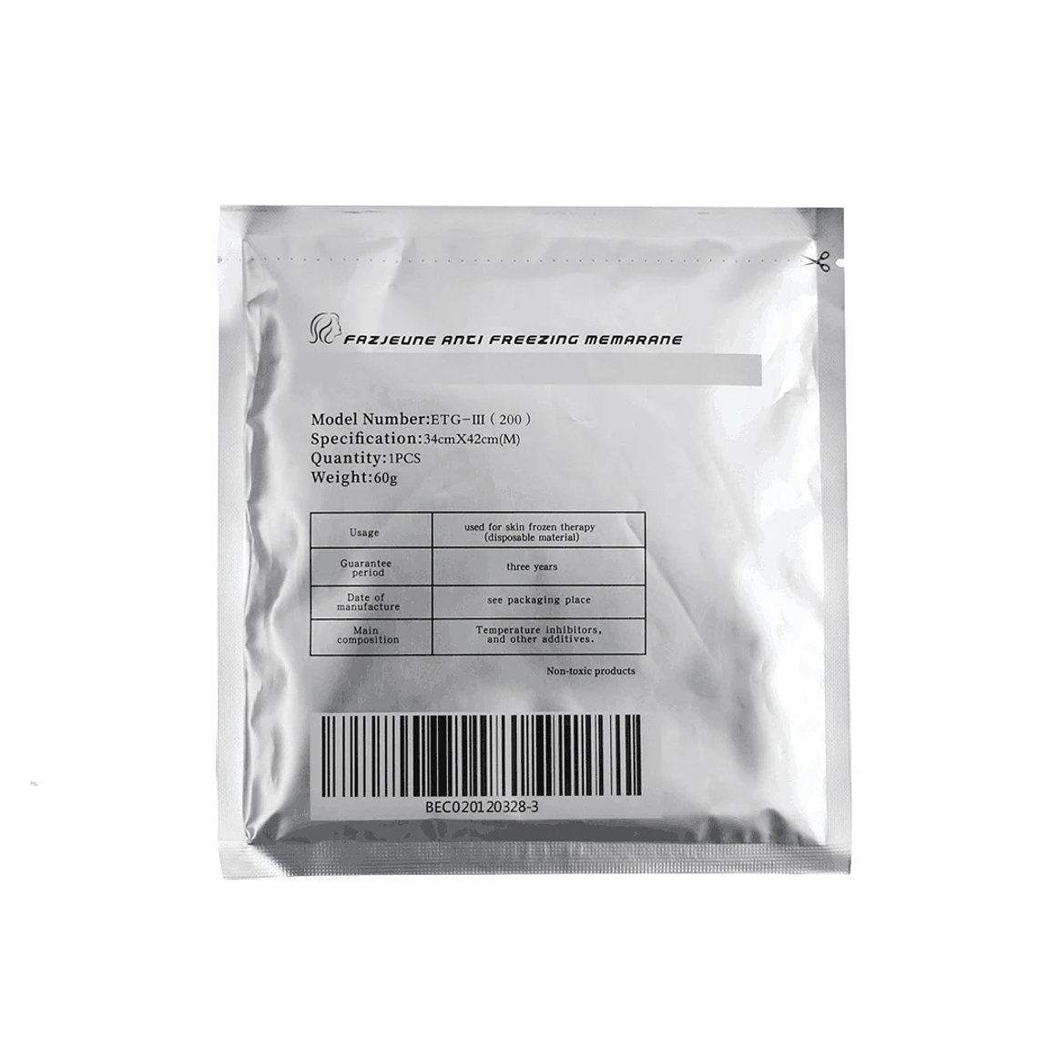 Pack X 10 Membrana Anticongelante Criolipolisis Crioterapia 1