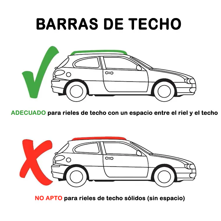 Barras Portaequipaje Transversal Parrilla Auto Universal  2