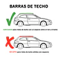 Barras Portaequipaje Transversal Parrilla Auto Universal  - Miniatura 2
