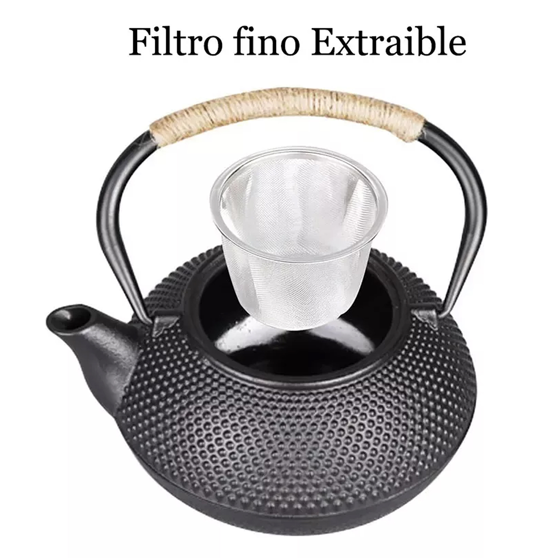 Tetera Hierro Fundido Japonesa Con Infusor Acero 2