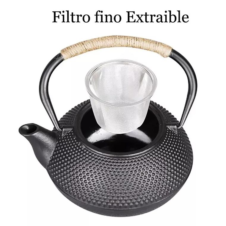 Tetera Hierro Fundido Japonesa Con Infusor Acero 2