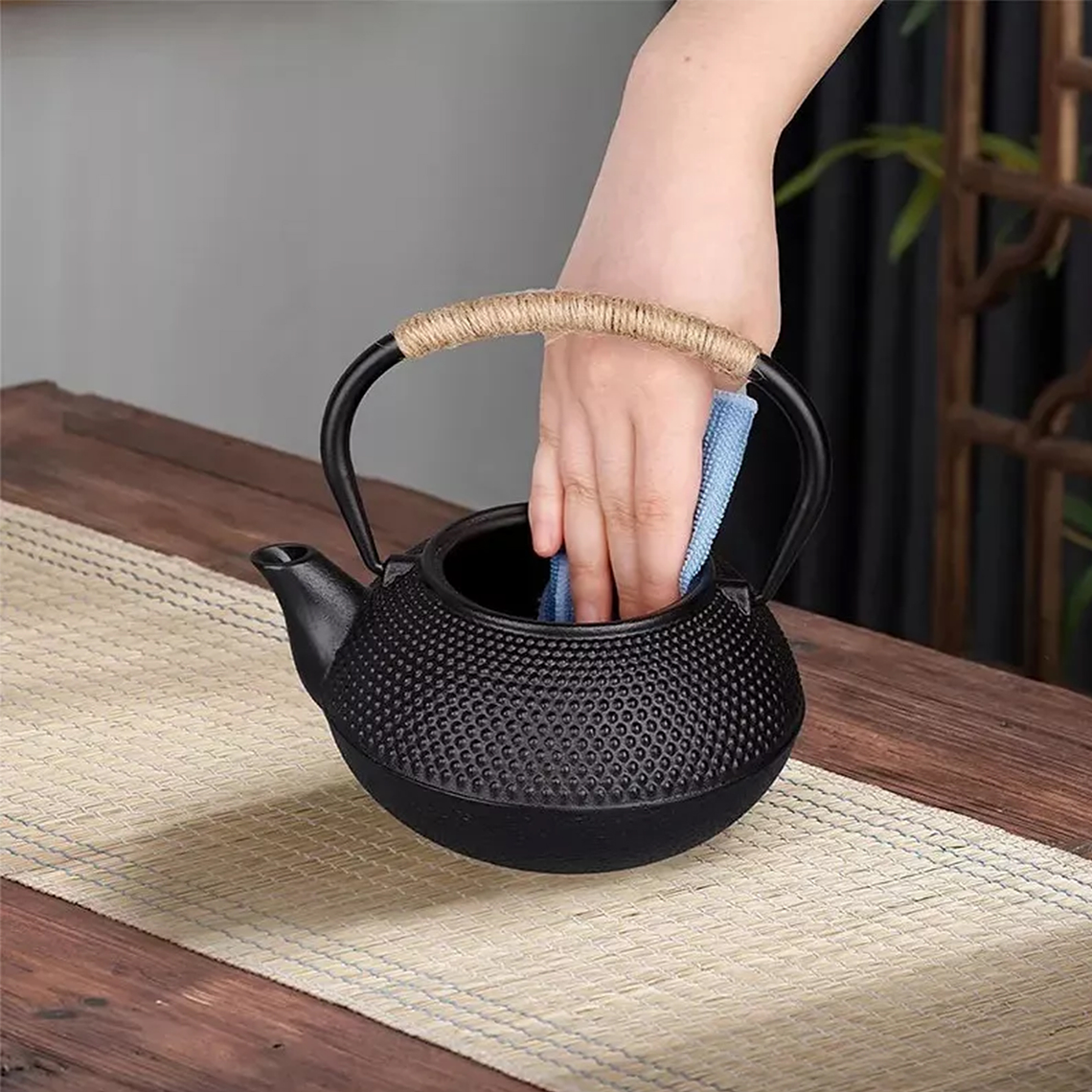 Tetera Hierro Fundido Japonesa Con Infusor Acero 4