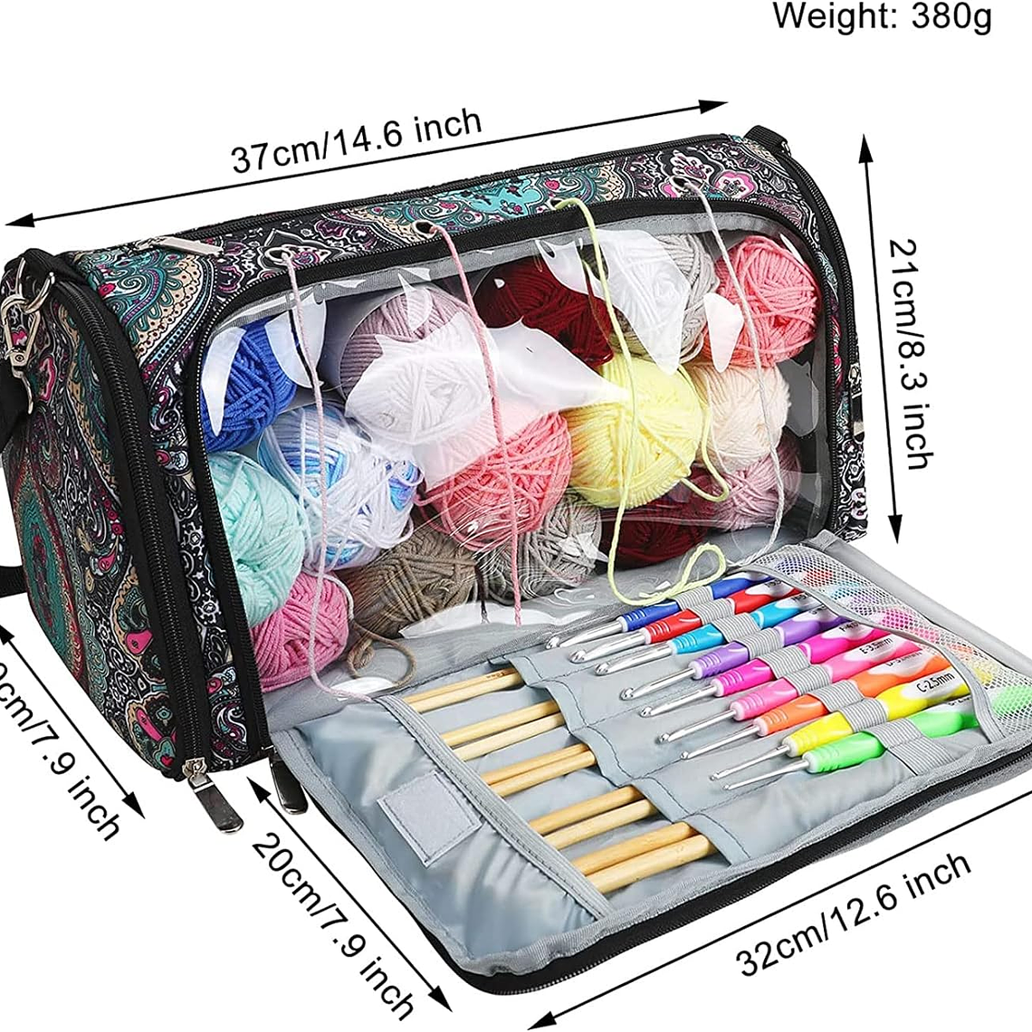 Bolsa De Almacenamiento De Hilo/lana/crochet Para Tejer 5