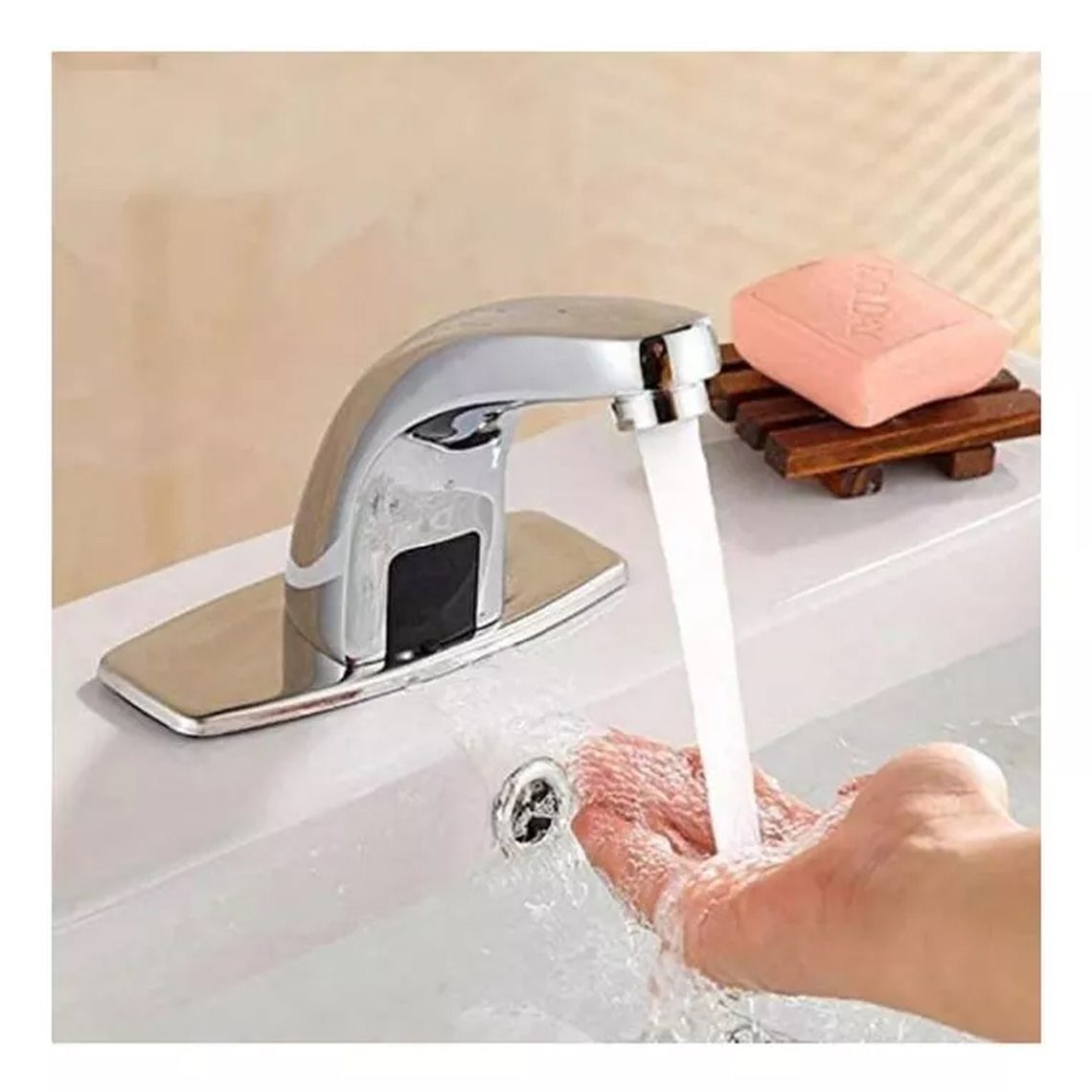 Llave Lavamanos Moderno Sensor Infrarrojo 4