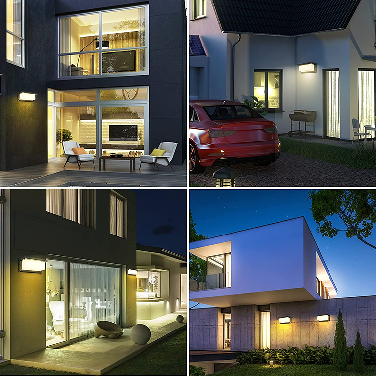 Aplique Led Cálida 15w Moderno Ip65 Impermeable Exterior 3