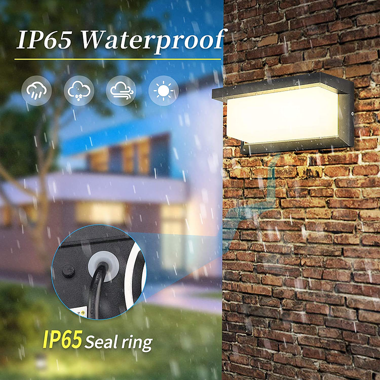 Aplique Led Cálida 15w Moderno Ip65 Impermeable Exterior 4