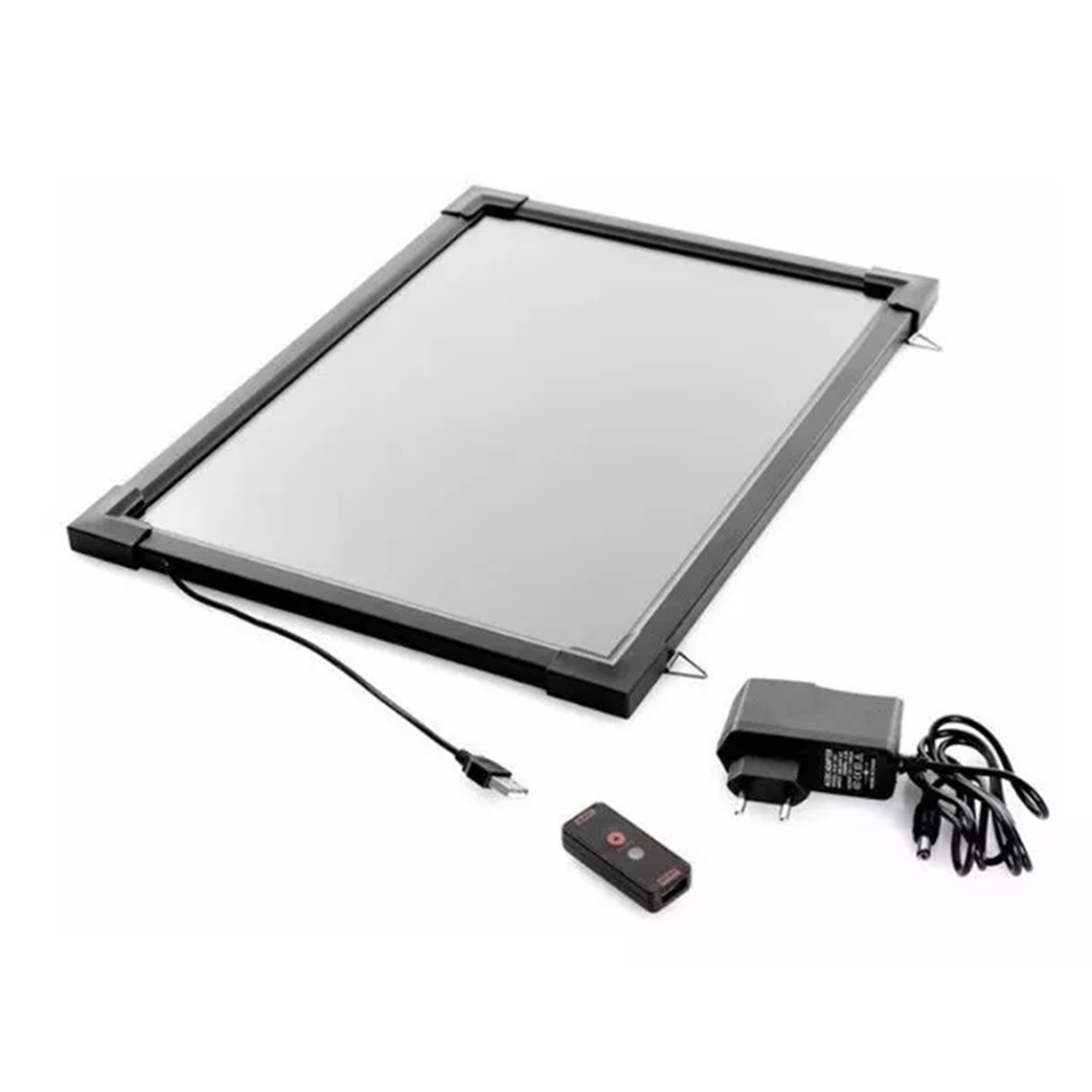 Pizarra 60 X 80 Cm Led Luminos + 6 Plumones, Paño Y Control 2