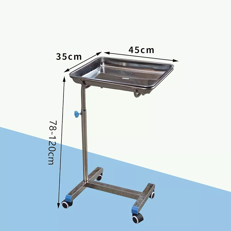 Mesa Mayo Bandeja Removible Altura Regulable 45x35 Cm 3