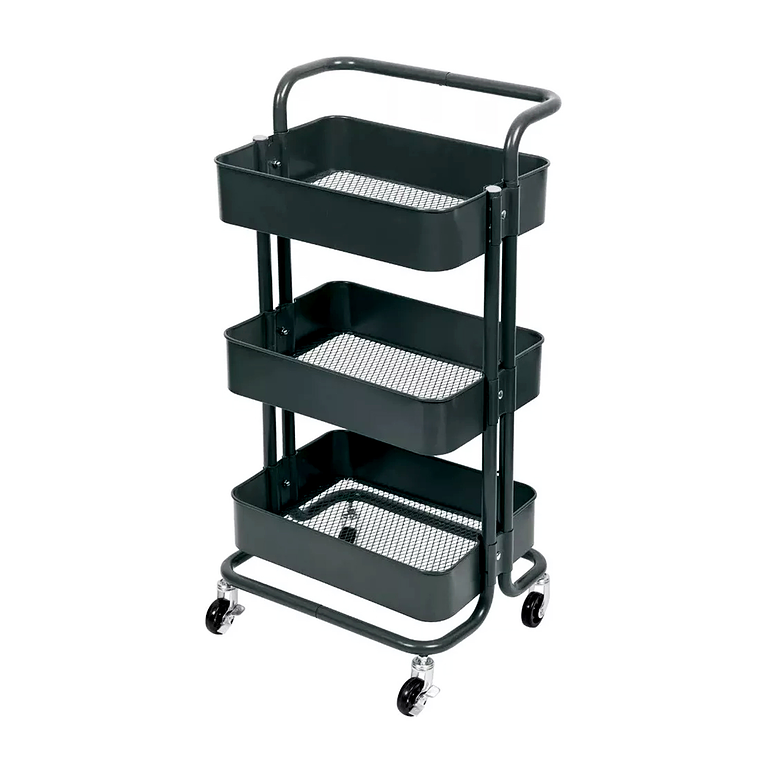 Carrito Organizador Almacenamiento 3 Niveles Con Ruedas 2