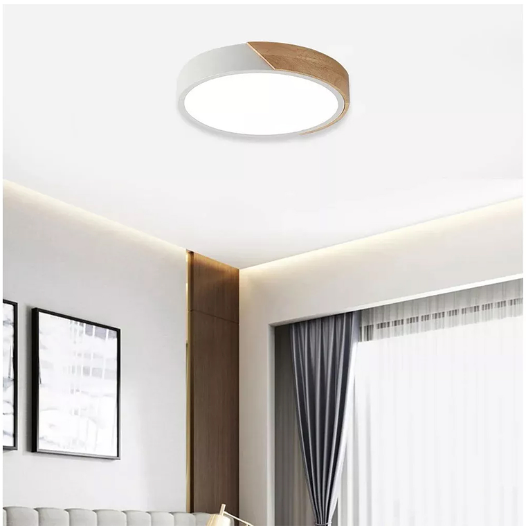 Moderna Lampara Led De Techo Con Montejo Empotrado 4