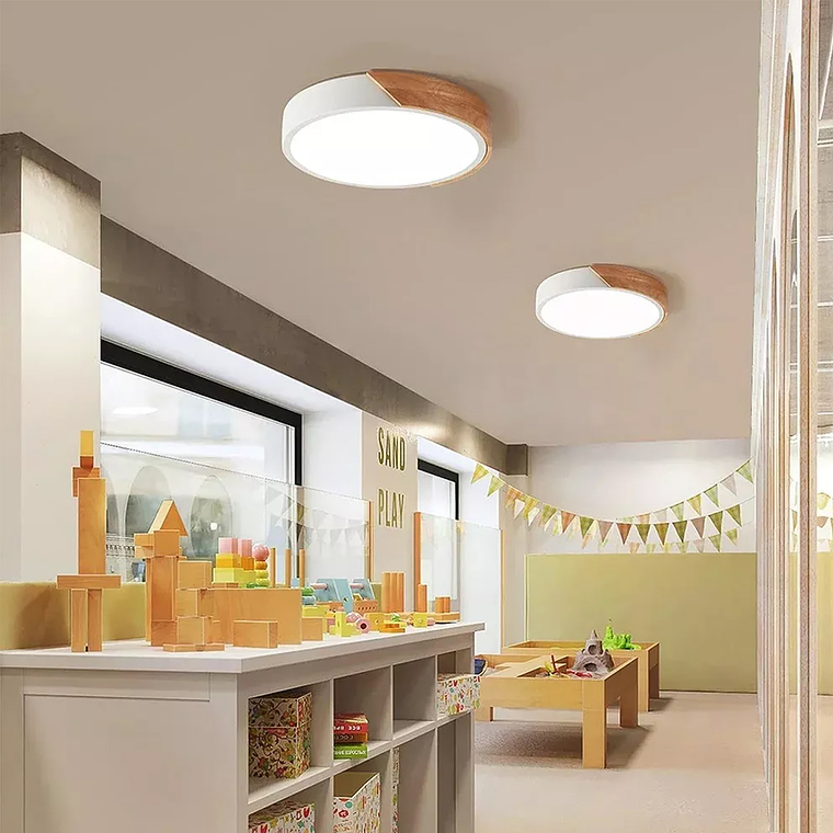 Moderna Lampara Led De Techo Con Montejo Empotrado 5