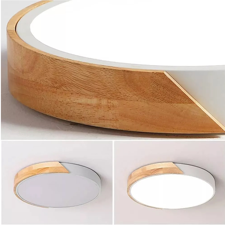 Moderna Lampara Led De Techo Con Montejo Empotrado 2