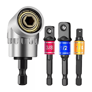 Kit 9 De Juego Brocas Extensión 1/2-3/8-1/4 Dado Universal