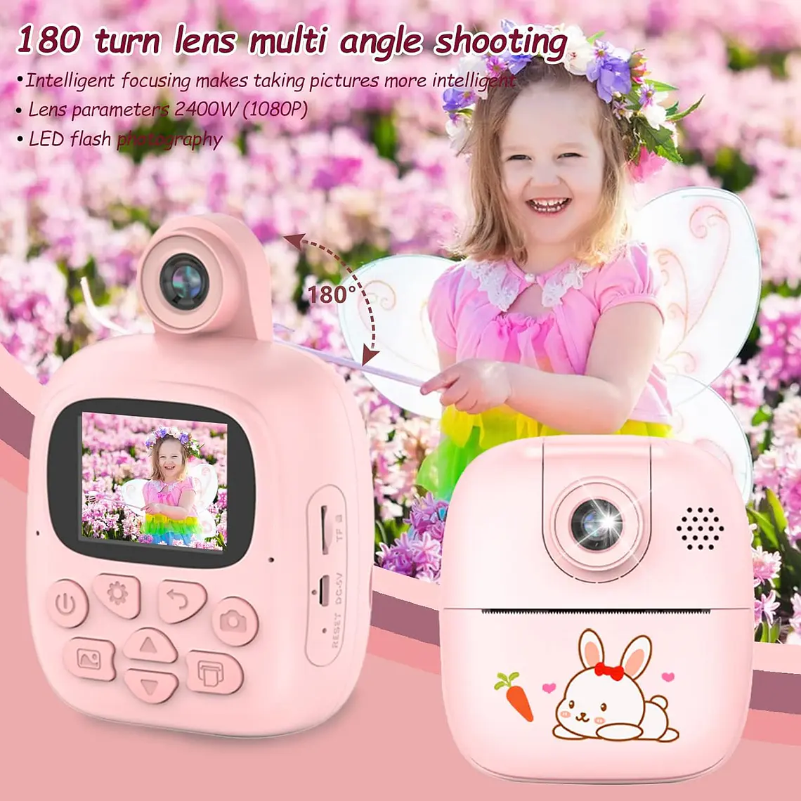 Cámara Digital Foto/video D Impresion Instantanea Para Niños 5