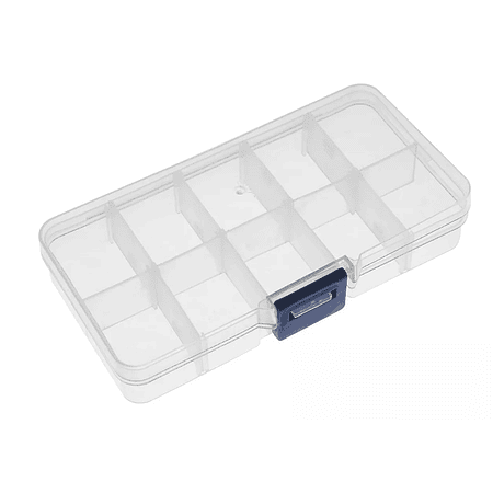 Caja Organizadora De Plástica Con 10 Compartimentos
