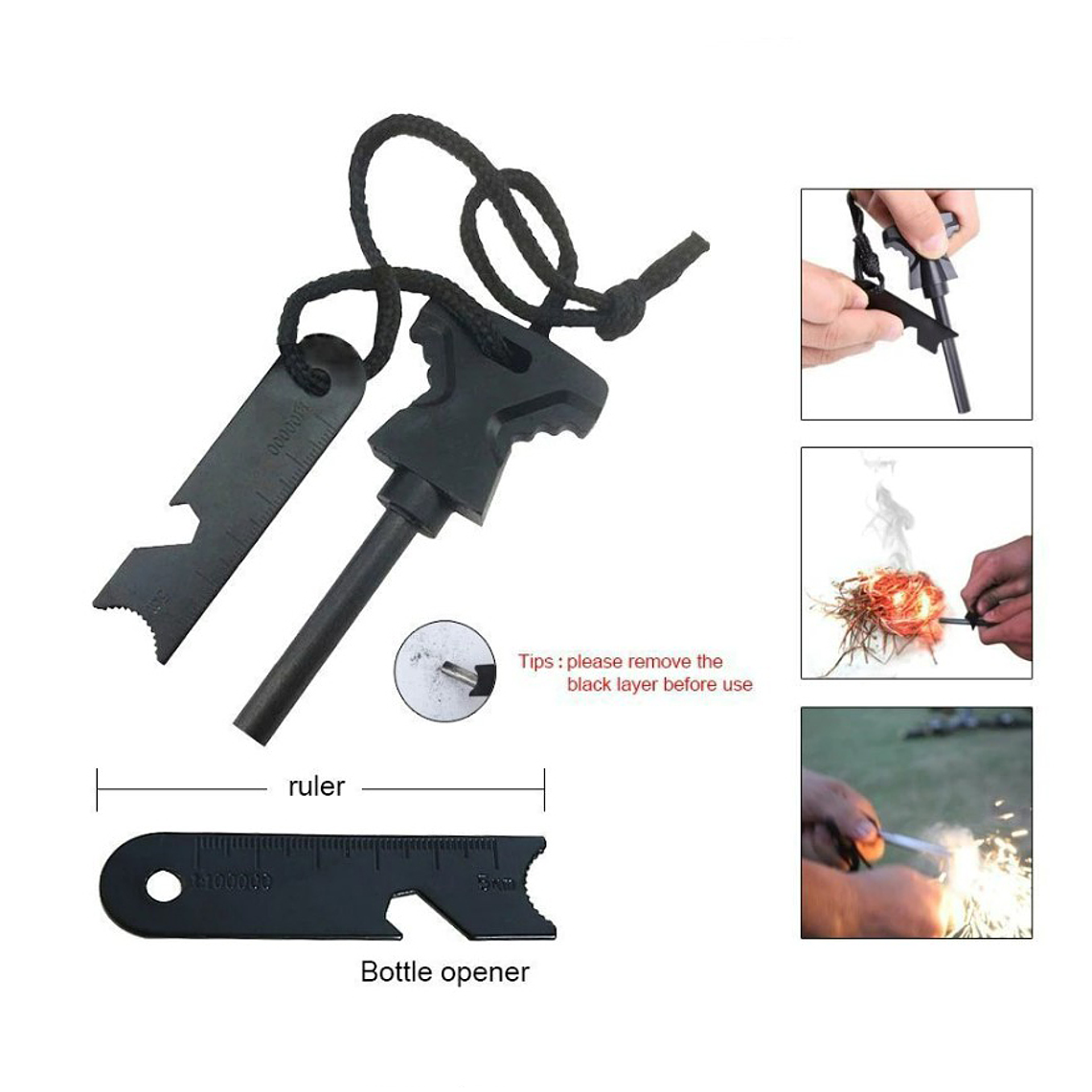 Kit Herramientas De Supervivencia Camping 10 En 1 11