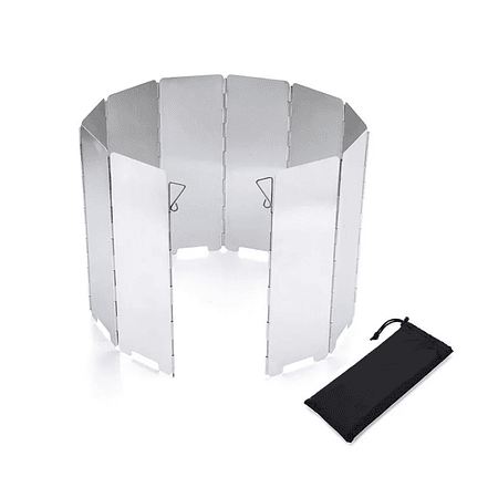 10 Placas Contra Viento Plegables Parabrisas Cocina Camping