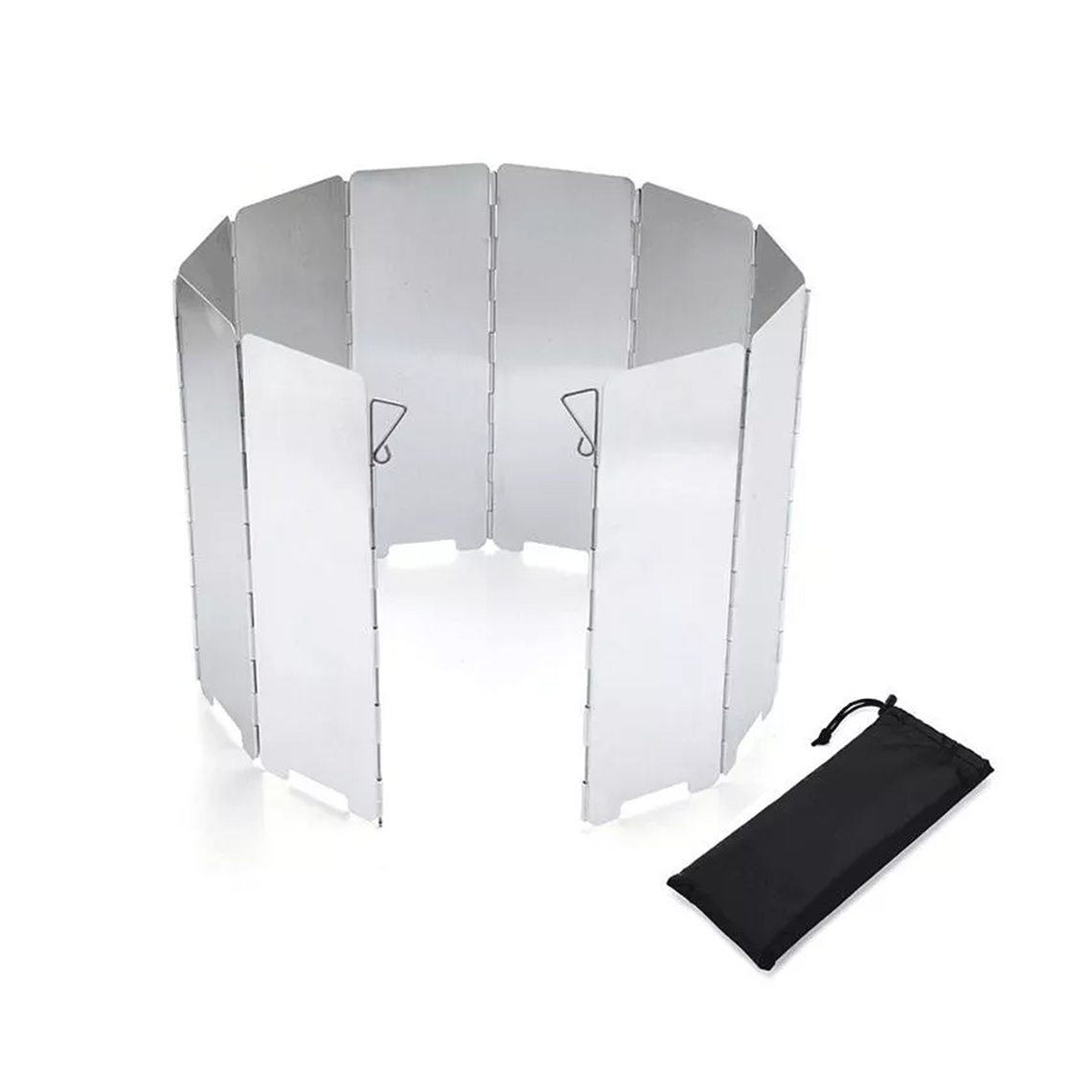 10 Placas Contra Viento Plegables Parabrisas Cocina Camping 2