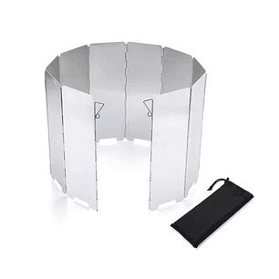 10 Placas Contra Viento Plegables Parabrisas Cocina Camping