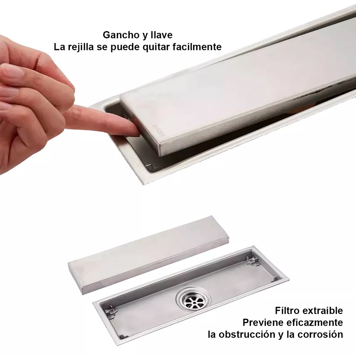 Filtro Drenaje De Desagüe De Piso De Ducha /acero Inoxidable 4