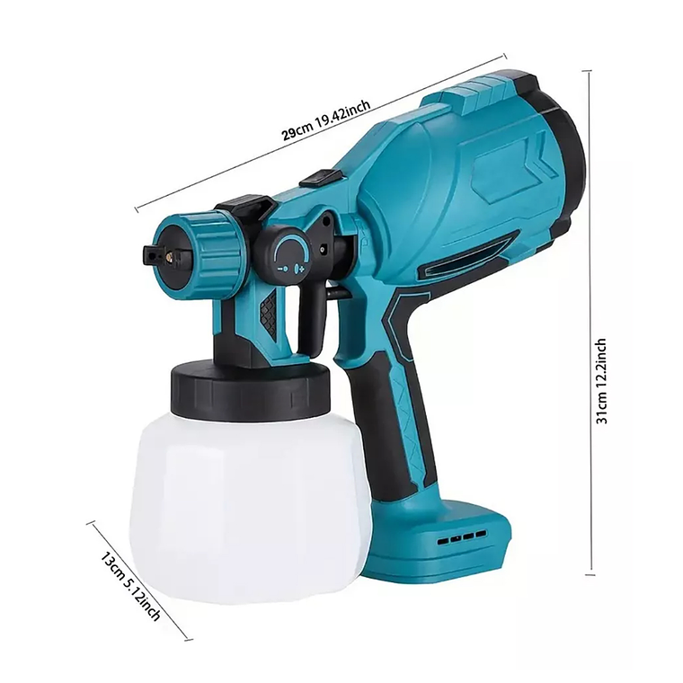 Pistola De Pintar Inalámbrica 580w - 220v / Pulverizadora 8