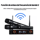 Micrófono Inalámbrico Uhf Profesional 16 Canales 2micrófonos - Miniatura 4